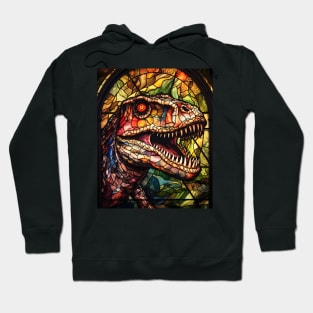 T-Rex dinosaur face Hoodie